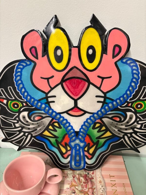 wood handmade  Pink Panther custom - Imagen 3