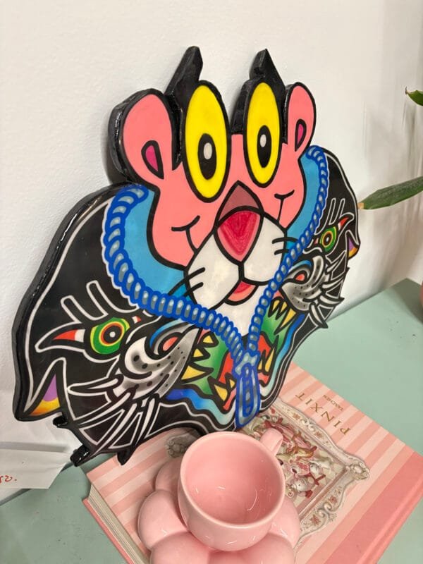 wood handmade  Pink Panther custom - Imagen 4
