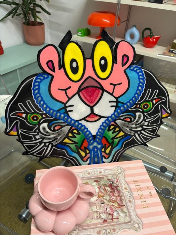 wood handmade  Pink Panther custom