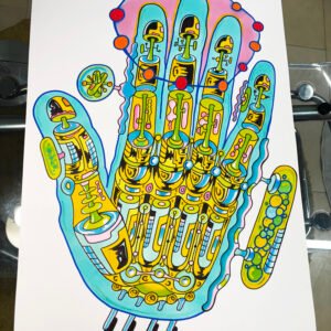 Original painting Cyber hand