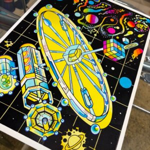 Original painting Spaceship